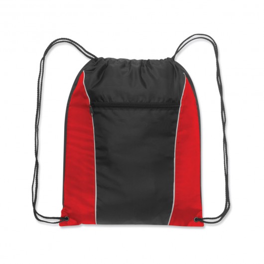 Elwood Drawstring Backpacks RED